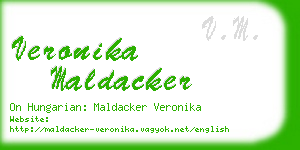 veronika maldacker business card